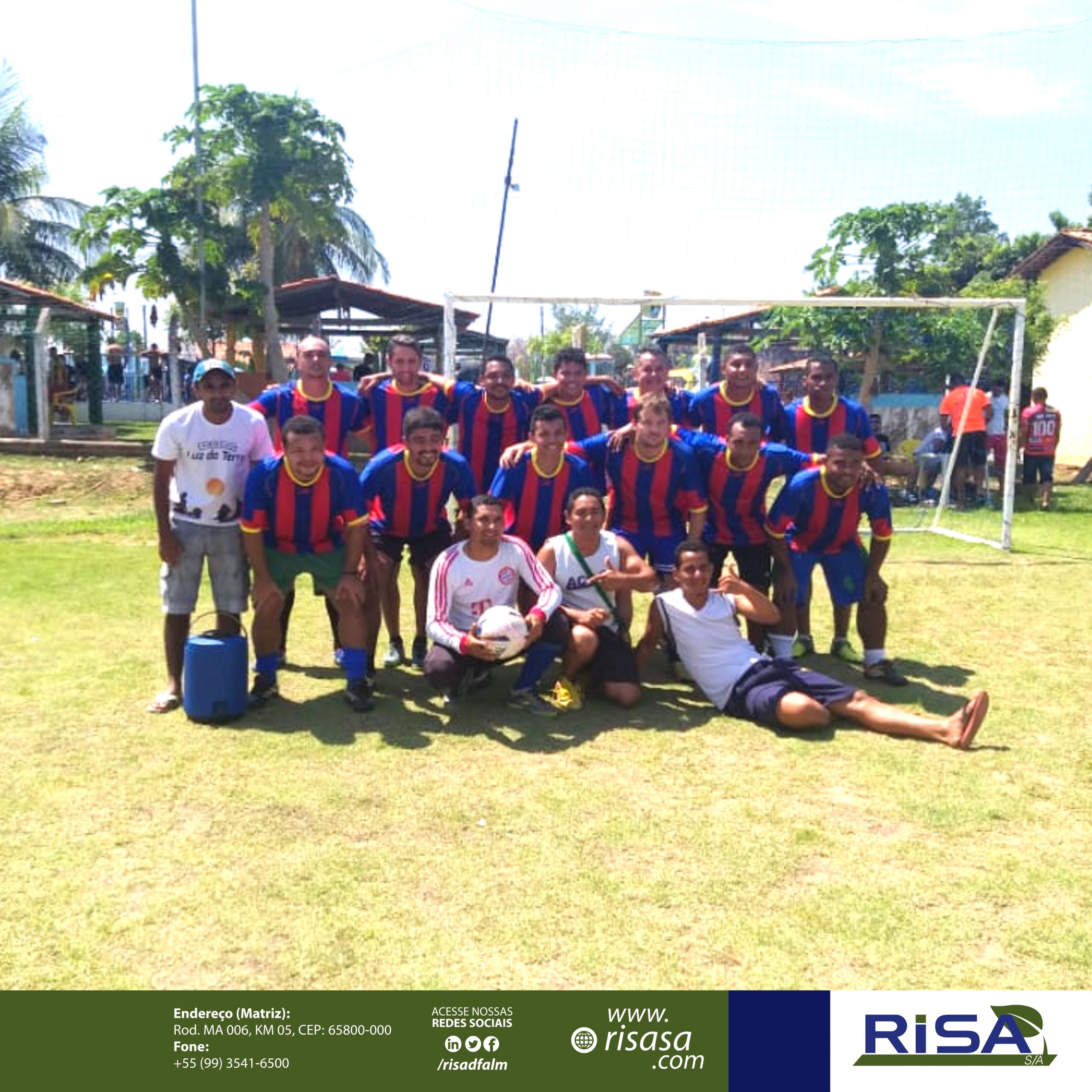 A equipe de futebol 7 society da Risa campeã do 14º Torneio de futebol 7 do Sindicato dos Empregados no Comercio do Município de Balsas-MA
