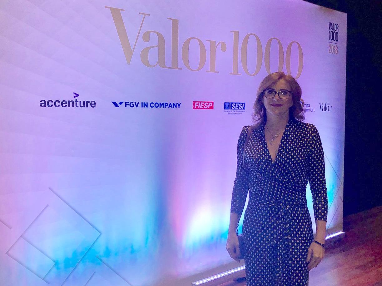 A Vice-Presidente da Risa S/A, Salete Gorgen, participou do evento de premiação do Valor 1000, do Jornal Valor Econômico.
