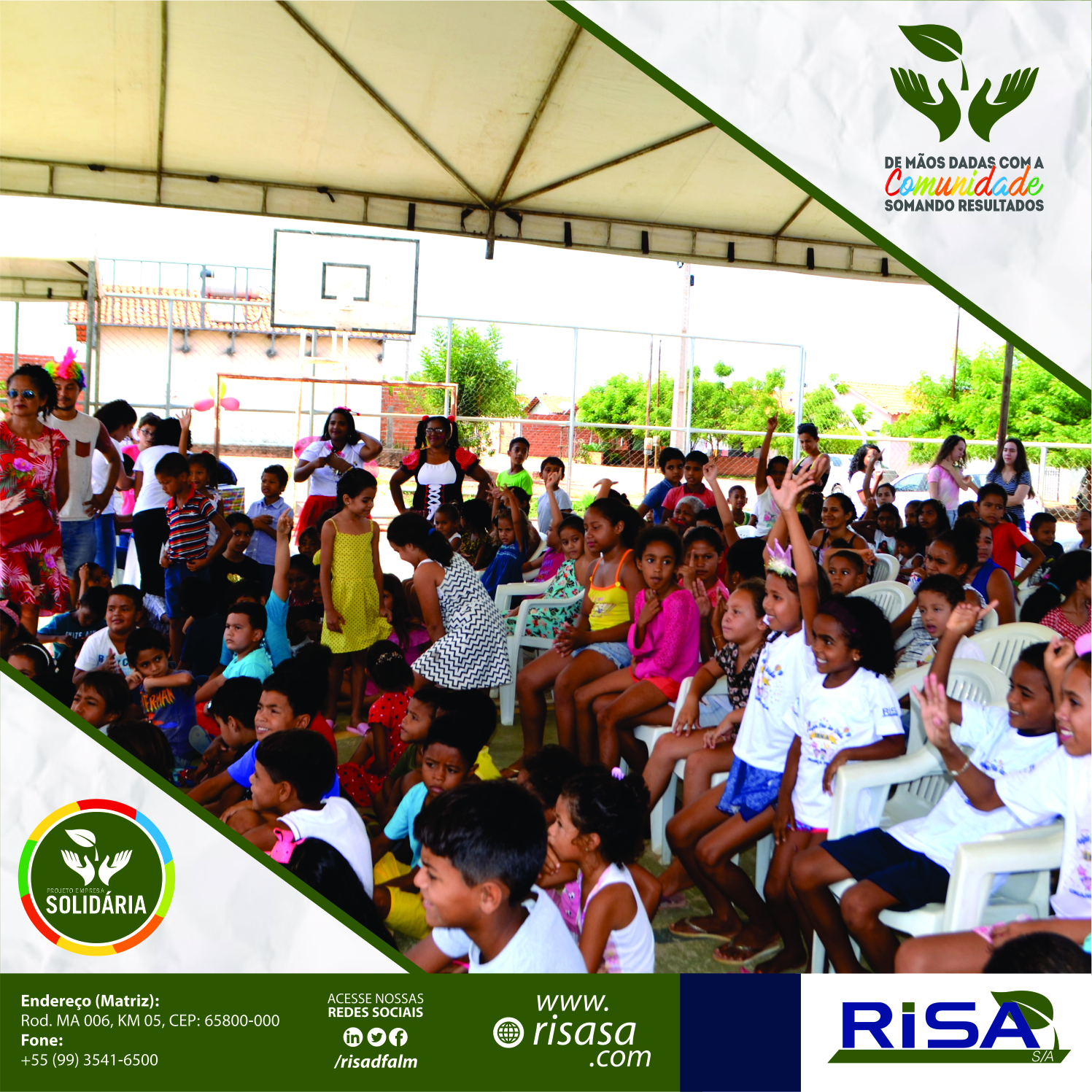 Projeto Empresa Solidária participa do evento – Cruzada Kids